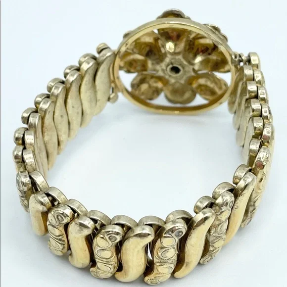 Antique Estate Co-Star Sterling Sweetheart Expansion Bracelet - Picture 4 of 5